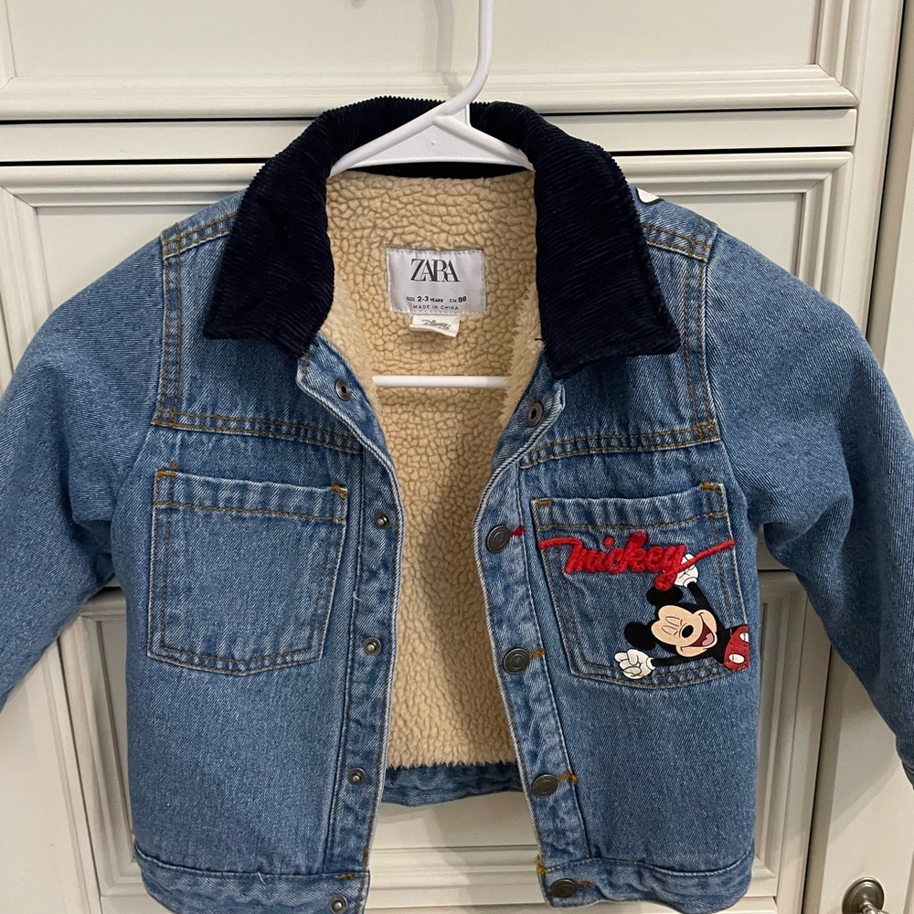 Zara’s Disney Fur Jean Jacket